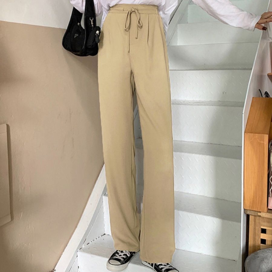 レディースワイドパンツ 上品セミワイド美脚パンツ その他