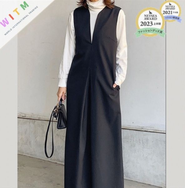 レディースワイドパンツ 袖なしサロペット ゆったりワイドパンツ 連体服 その他女性用