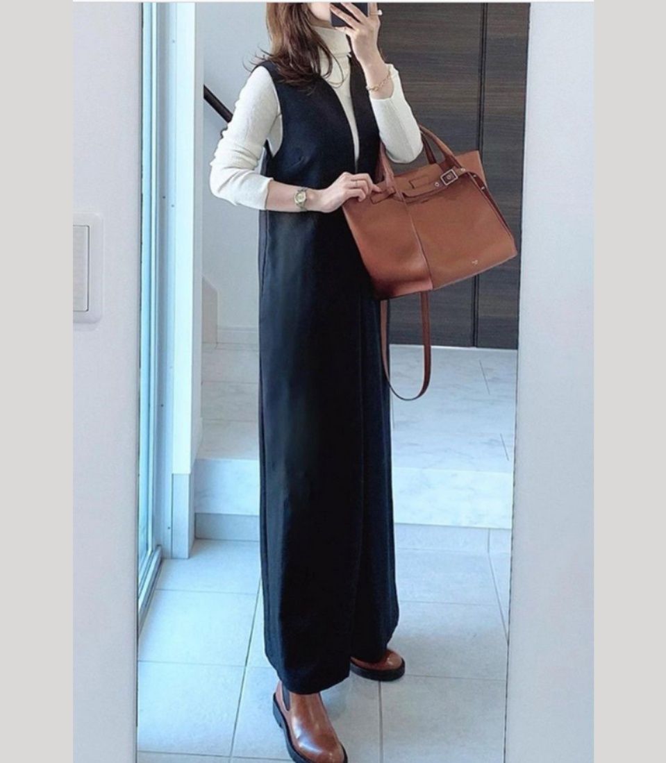 レディースワイドパンツ 袖なしサロペット ゆったりワイドパンツ 連体服 その他女性用