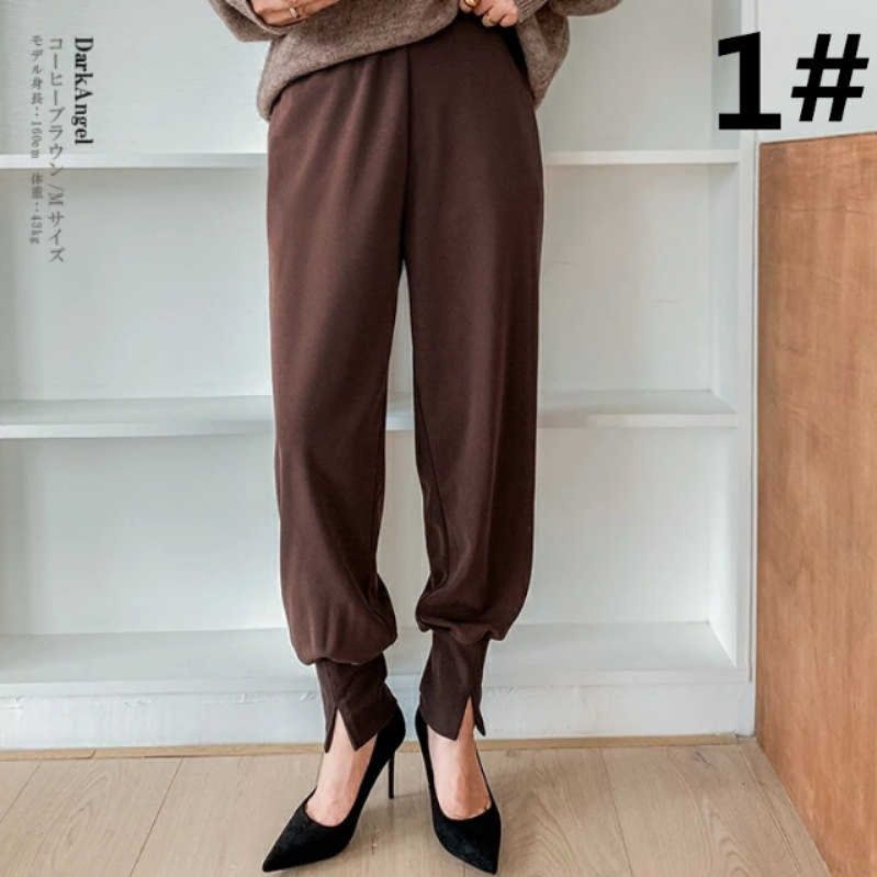 レディースワイドパンツ テーパードワイドパンツ 着痩せ美脚ズボン レディース着回し