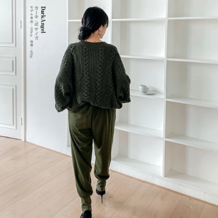 レディースワイドパンツ テーパードワイドパンツ 着痩せ美脚ズボン レディース着回し