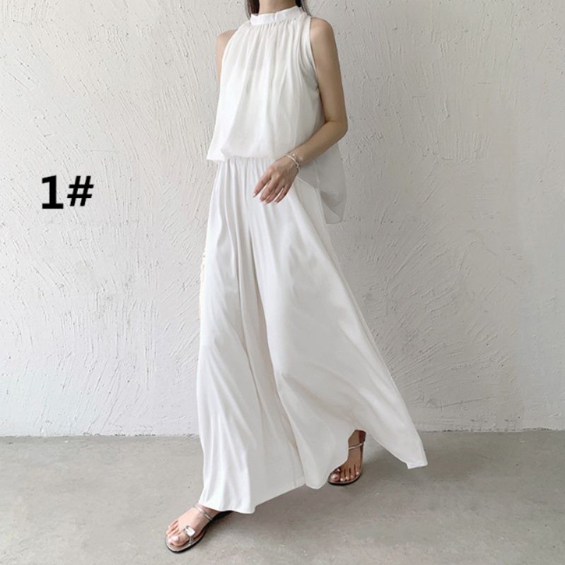 レディースワイドパンツ スカーチョ レディース サテン ワイドパンツ ウエストゴム きれいめ