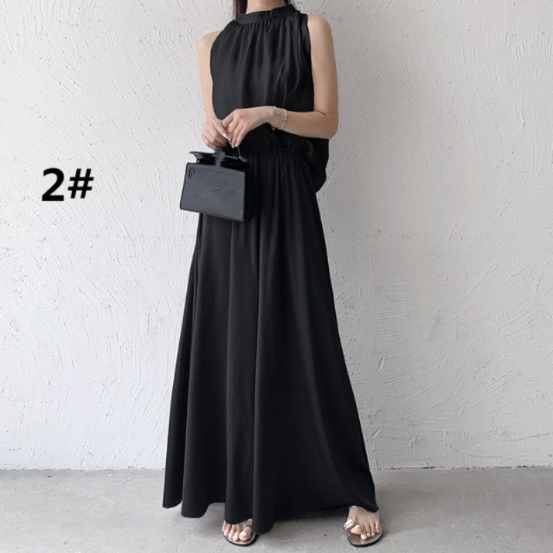 レディースワイドパンツ スカーチョ レディース サテン ワイドパンツ ウエストゴム きれいめ