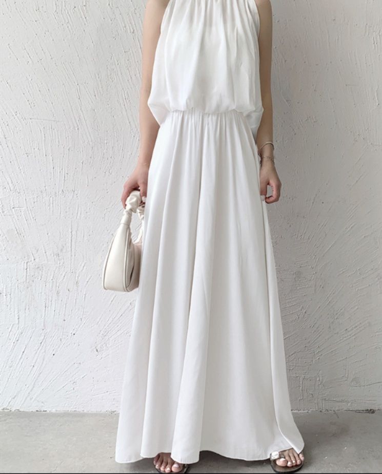 レディースワイドパンツ スカーチョ レディース サテン ワイドパンツ ウエストゴム きれいめ