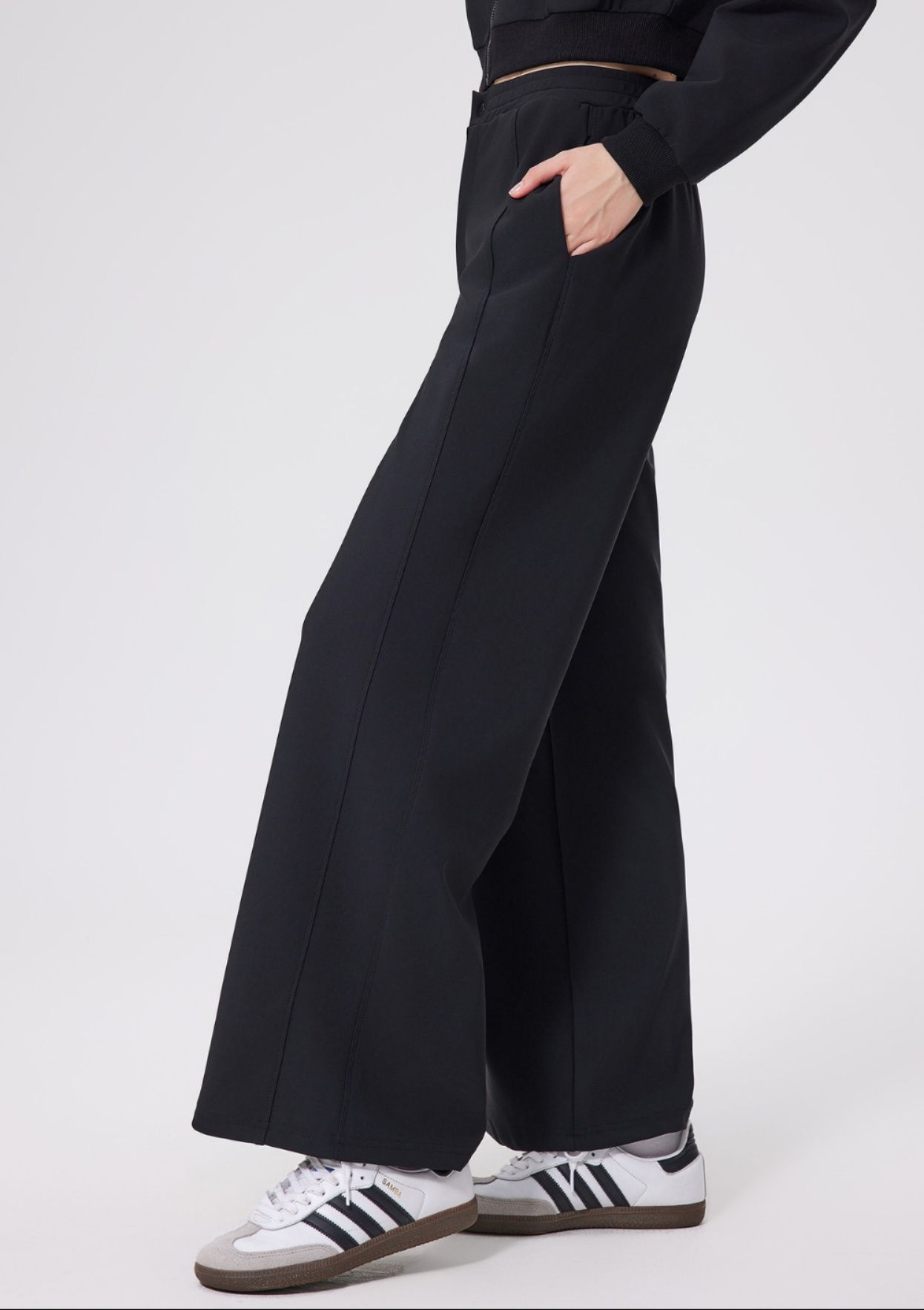 レディースワイドパンツ 2025新作 保温性抜群 ハイウエスト ゴムパンツ その他