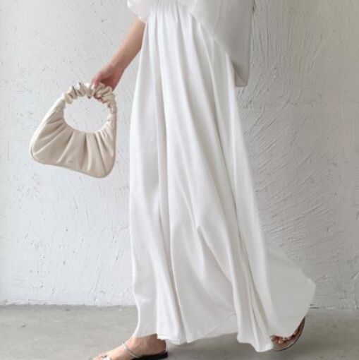 レディースワイドパンツ 夏スカーチョ ワイドパンツ フレア美脚ボトムス