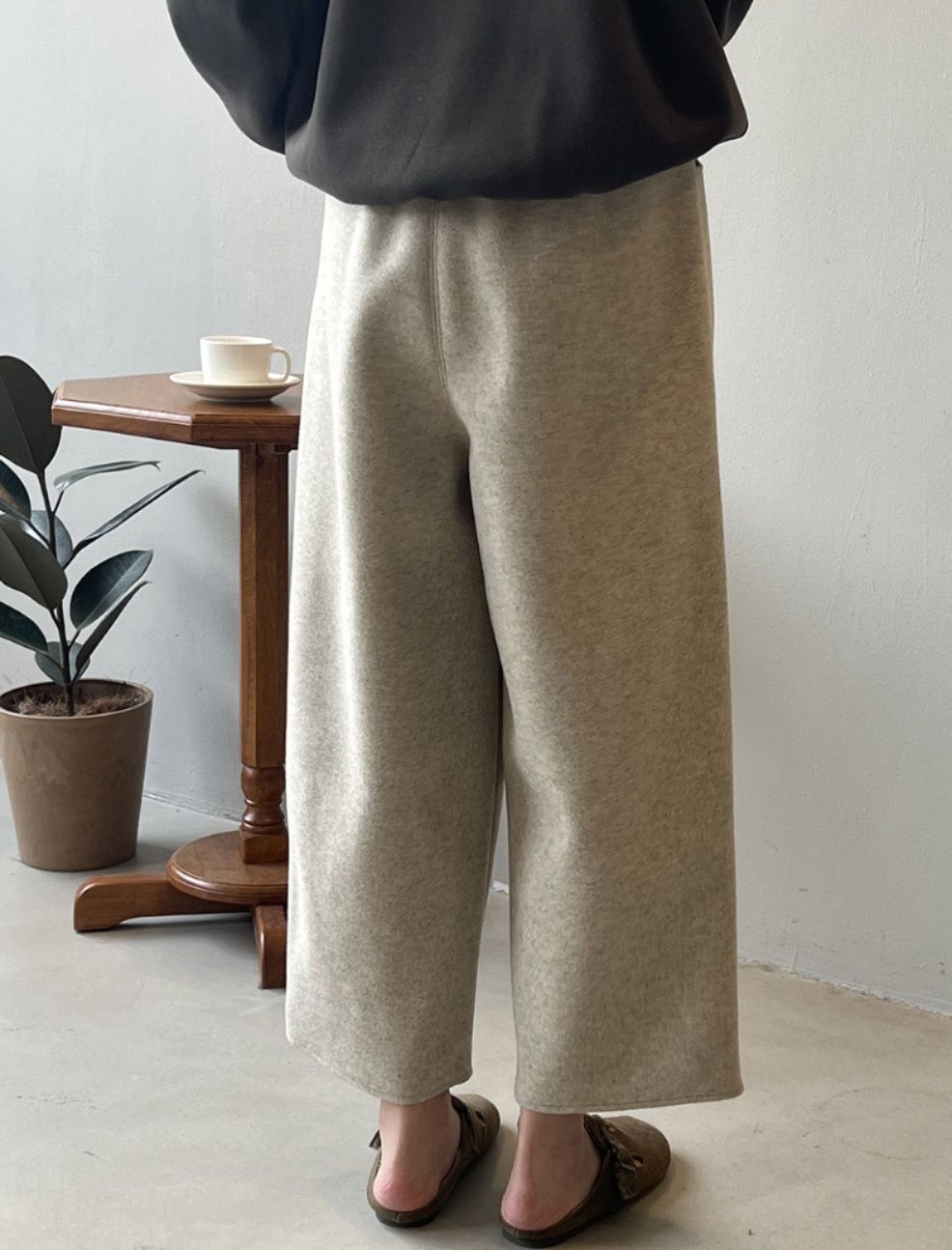 レディースワイドパンツ 秋冬新作 スウェット ワイドパンツ 女性用 ゆったりカジュアル