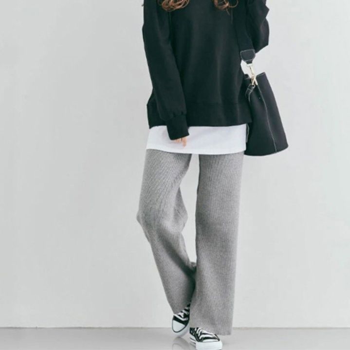 レディースワイドパンツ 秋冬新作 スウェット ワイドパンツ レディース ゆったり 暖か素材