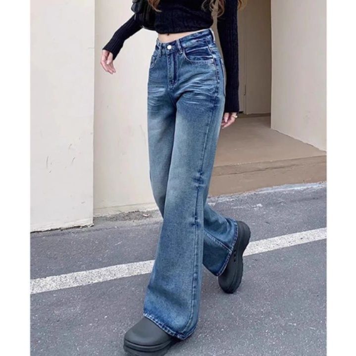 レディースワイドパンツ レディース デニム ワイドパンツ 着痩せ効果 ロング丈