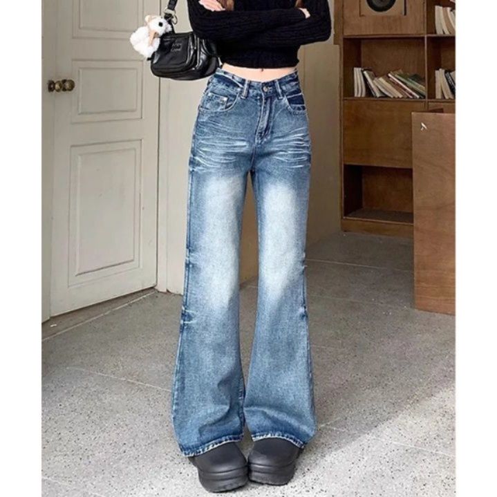 レディースワイドパンツ レディース デニム ワイドパンツ 着痩せ効果 ロング丈