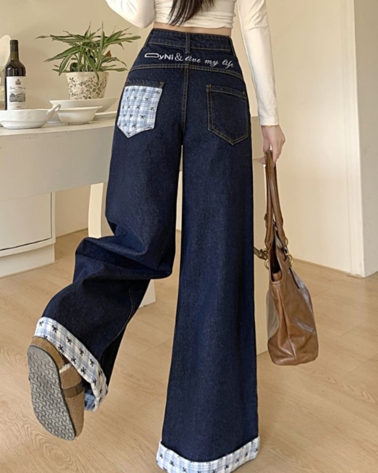 レディースワイドパンツ レディース デニム ワイドパンツ ハイウエスト ロング丈