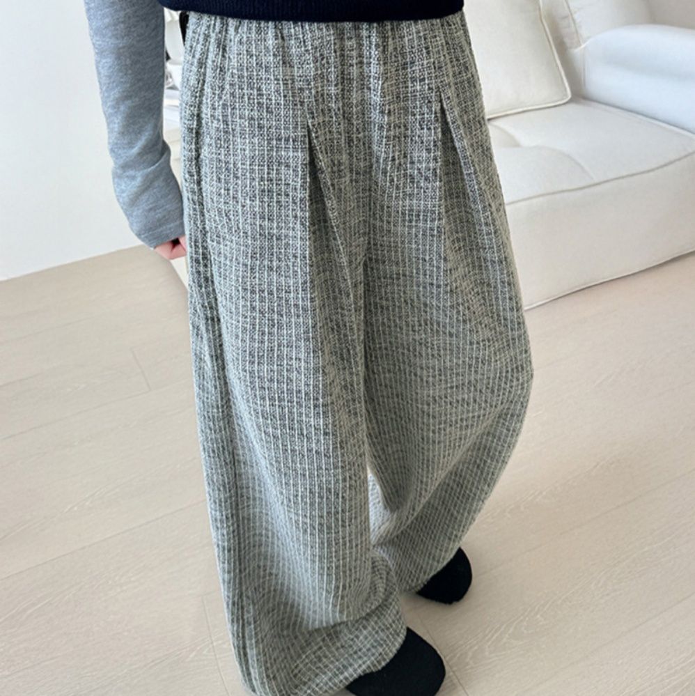 レディースワイドパンツ 体型カバー ワイドパンツ レディース ゴムウエスト