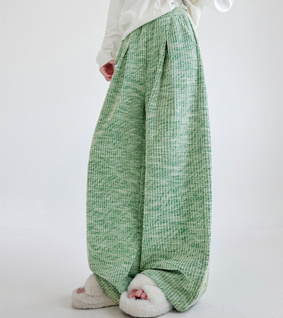 レディースワイドパンツ 体型カバー ワイドパンツ レディース ゴムウエスト