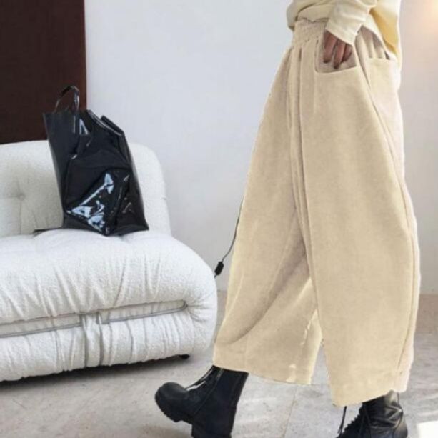 レディースワイドパンツ 2025新作レディーステーパードパンツ薄手九分丈ゆったりワイド7色