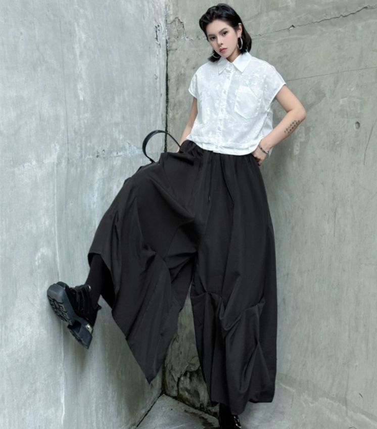 レディースワイドパンツ 2025新作 ハイウエスト美脚見せワイドパンツ ゆったり大人カジュアル