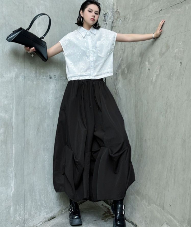 レディースワイドパンツ 2025新作 ハイウエスト美脚見せワイドパンツ ゆったり大人カジュアル