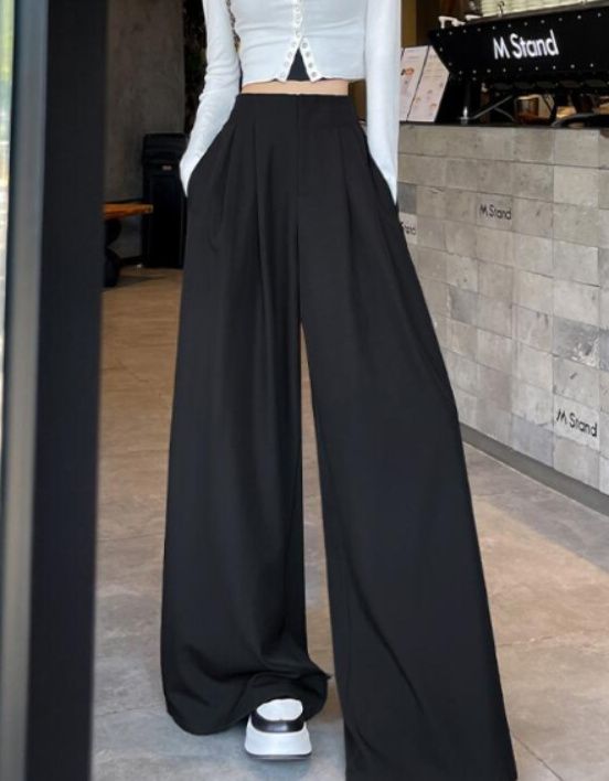 レディースワイドパンツ 2025年秋冬新作 タックパンツ ワイドパンツ 4色展開