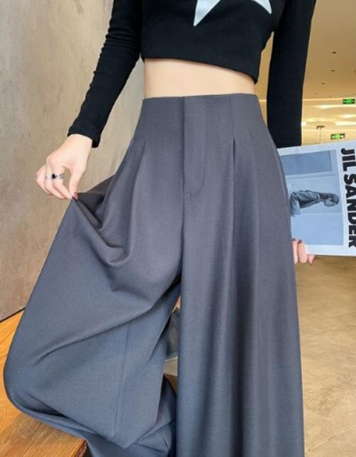 レディースワイドパンツ 2025年秋冬新作 タックパンツ ワイドパンツ 4色展開