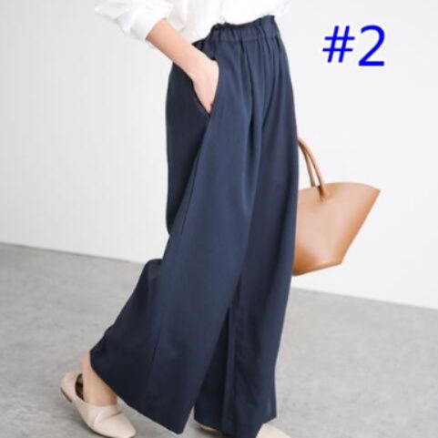 レディースワイドパンツ ハイウエストワイドパンツ レディース通勤カジュアル