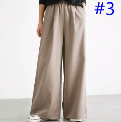レディースワイドパンツ ハイウエストワイドパンツ レディース通勤カジュアル