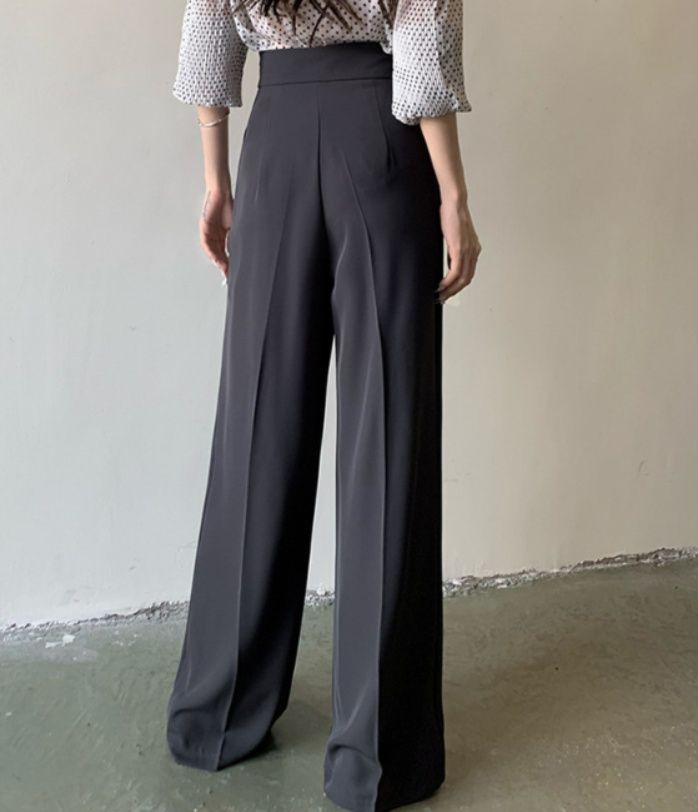レディースワイドパンツ 二〇二六年春夏新作 タックパンツ 女性用 幅広ズボン ハイウエスト