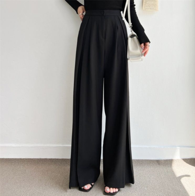 レディースワイドパンツ 美脚効果抜群 ハイウエストワイドパンツ 大人の上品スタイル