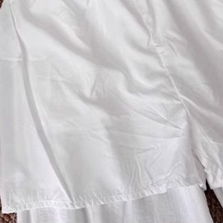 レディースワイドパンツ リネン素材高腰紐付きゆったりワイドパンツ