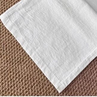 レディースワイドパンツ リネン素材高腰紐付きゆったりワイドパンツ