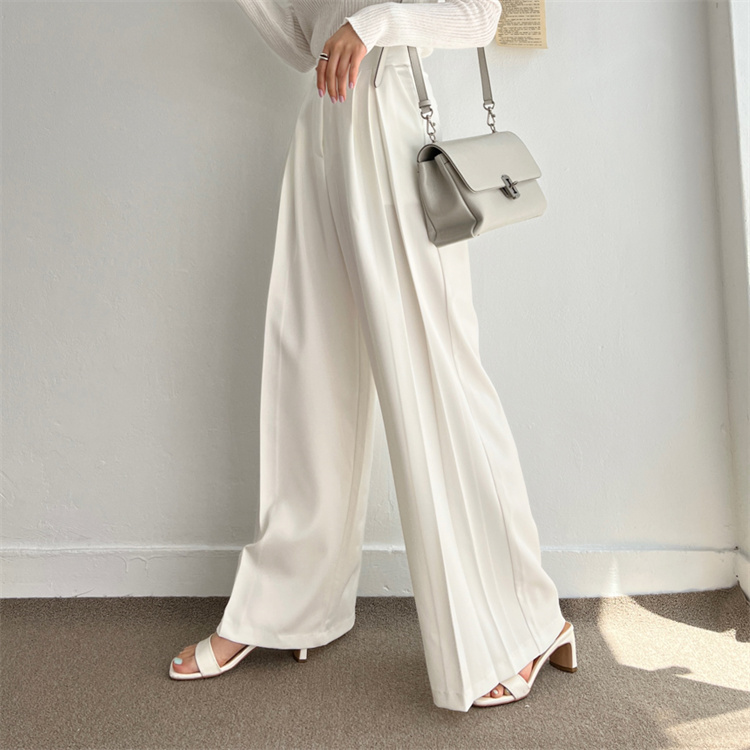 レディースワイドパンツ 美脚効果抜群 ハイウエストワイドパンツ 大人の上品スタイル