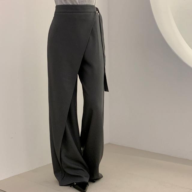 レディースワイドパンツ 今季必見 気質溢れる ハイウエスト おしゃれ デザイン カジュアル パンツ