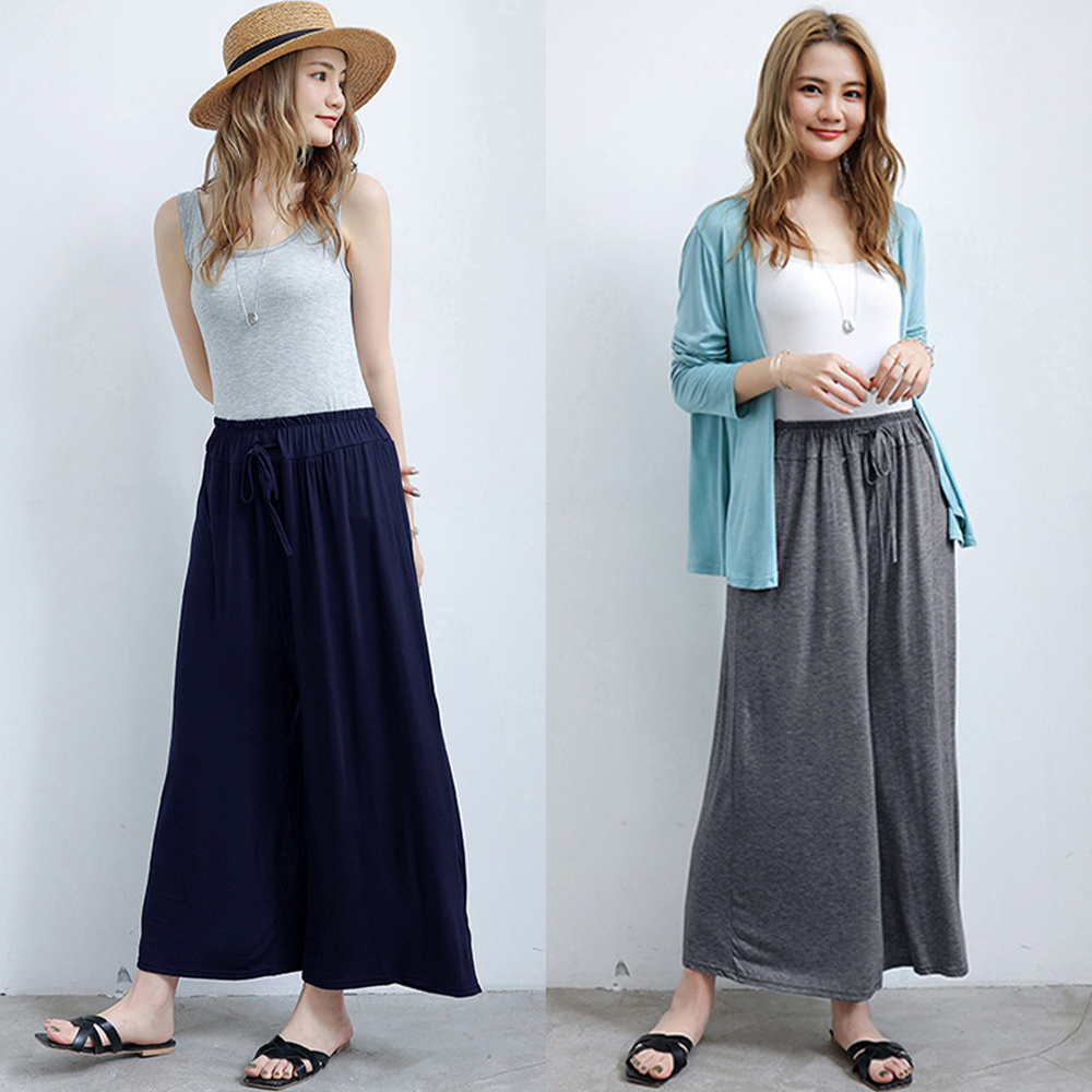 レディースワイドパンツ ハイウエストスカーチョ 美脚ワイドパンツ