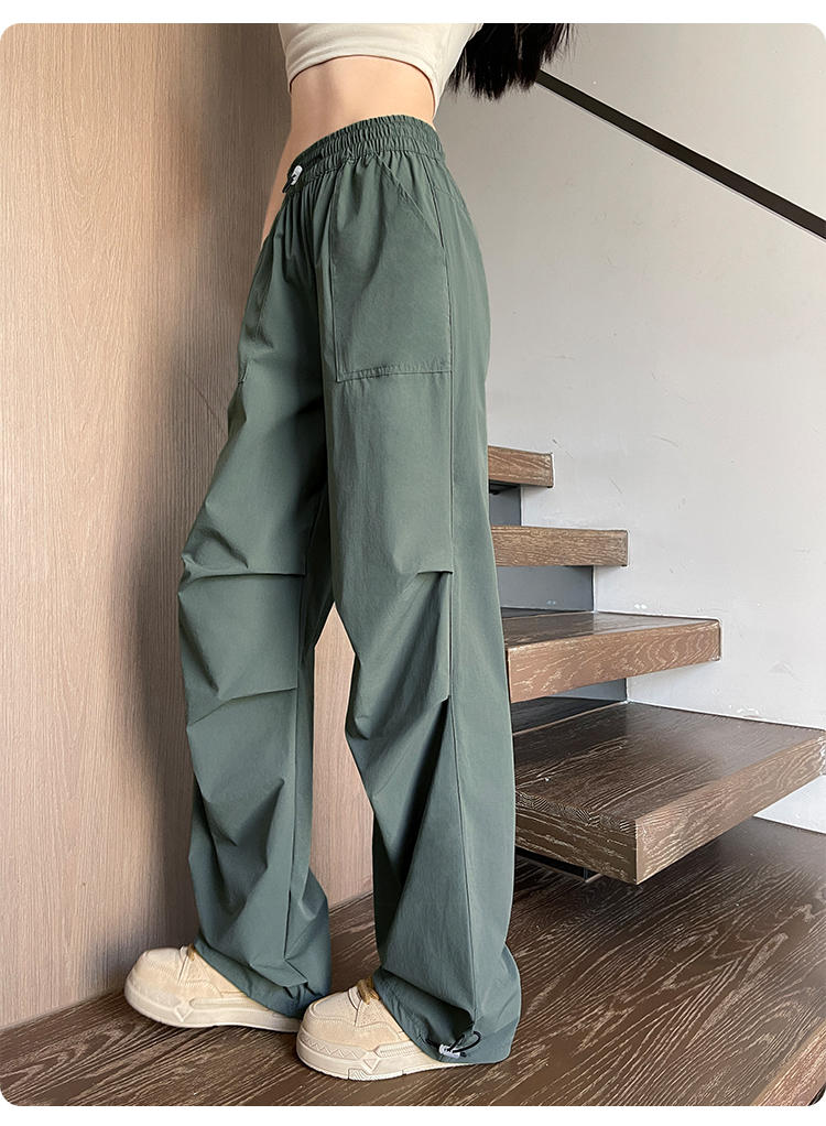 レディースワイドパンツ ゆったりリラックスチノワイドパンツ