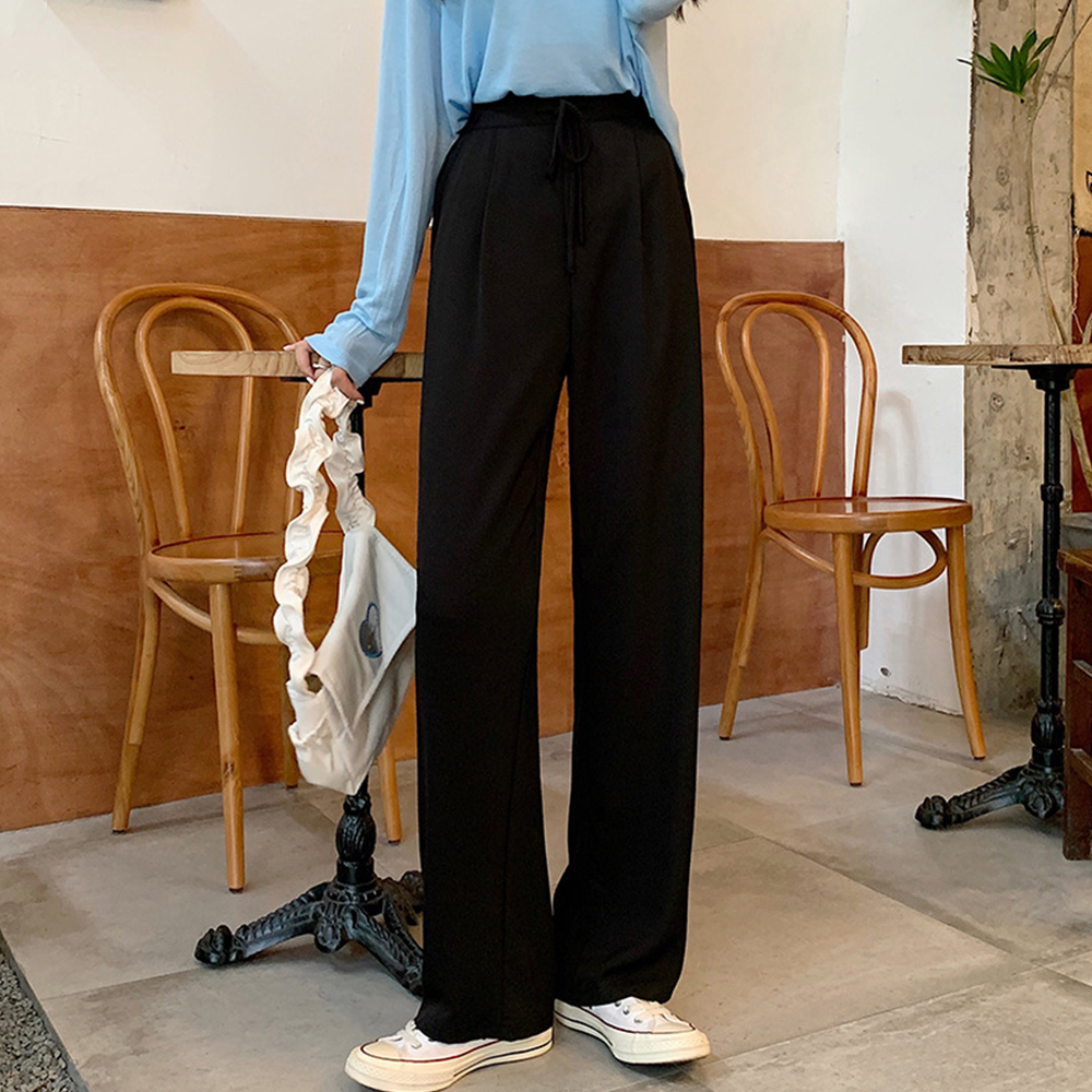 レディースワイドパンツ 上品セミワイド美脚パンツ その他