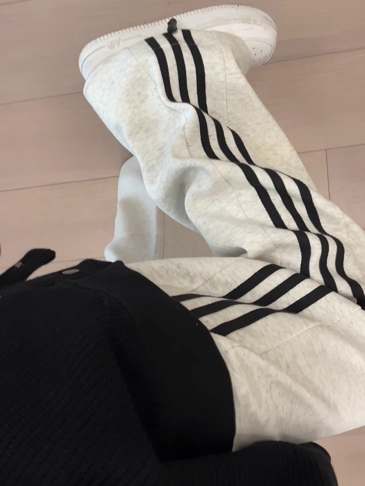 レディースワイドパンツ サイドライン入りゆったりシルエットレディースワイドパンツ