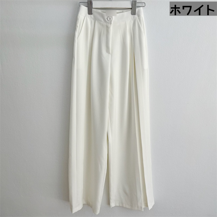 レディースワイドパンツ 美脚効果抜群 ハイウエストワイドパンツ 大人の上品スタイル