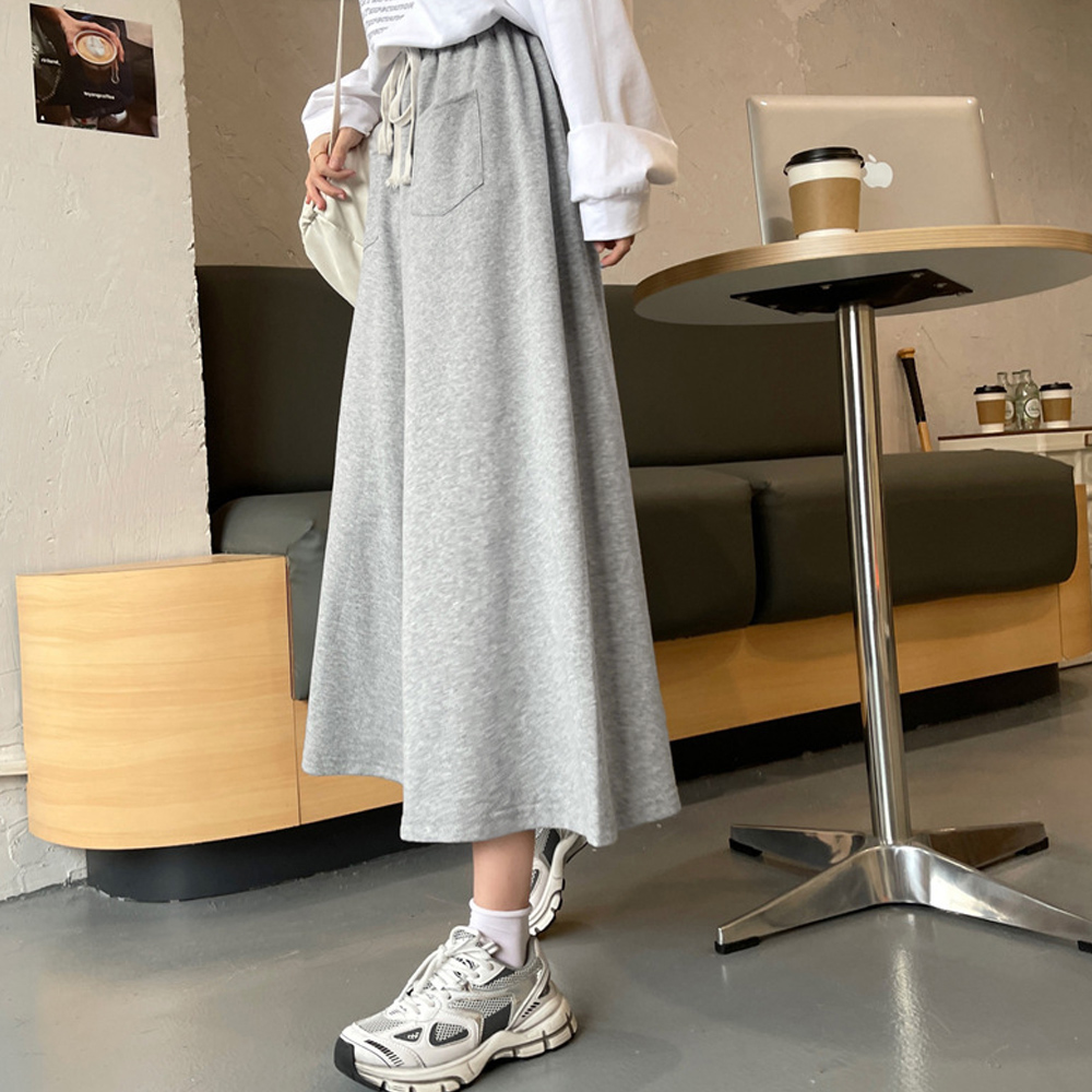 レディースワイドパンツ ゆったり楽ちんスウェットワイドパンツ
