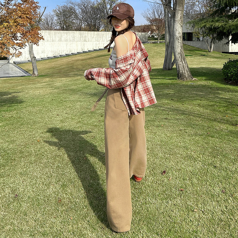 レディースワイドパンツ ハイウエストワイドチノパンツ