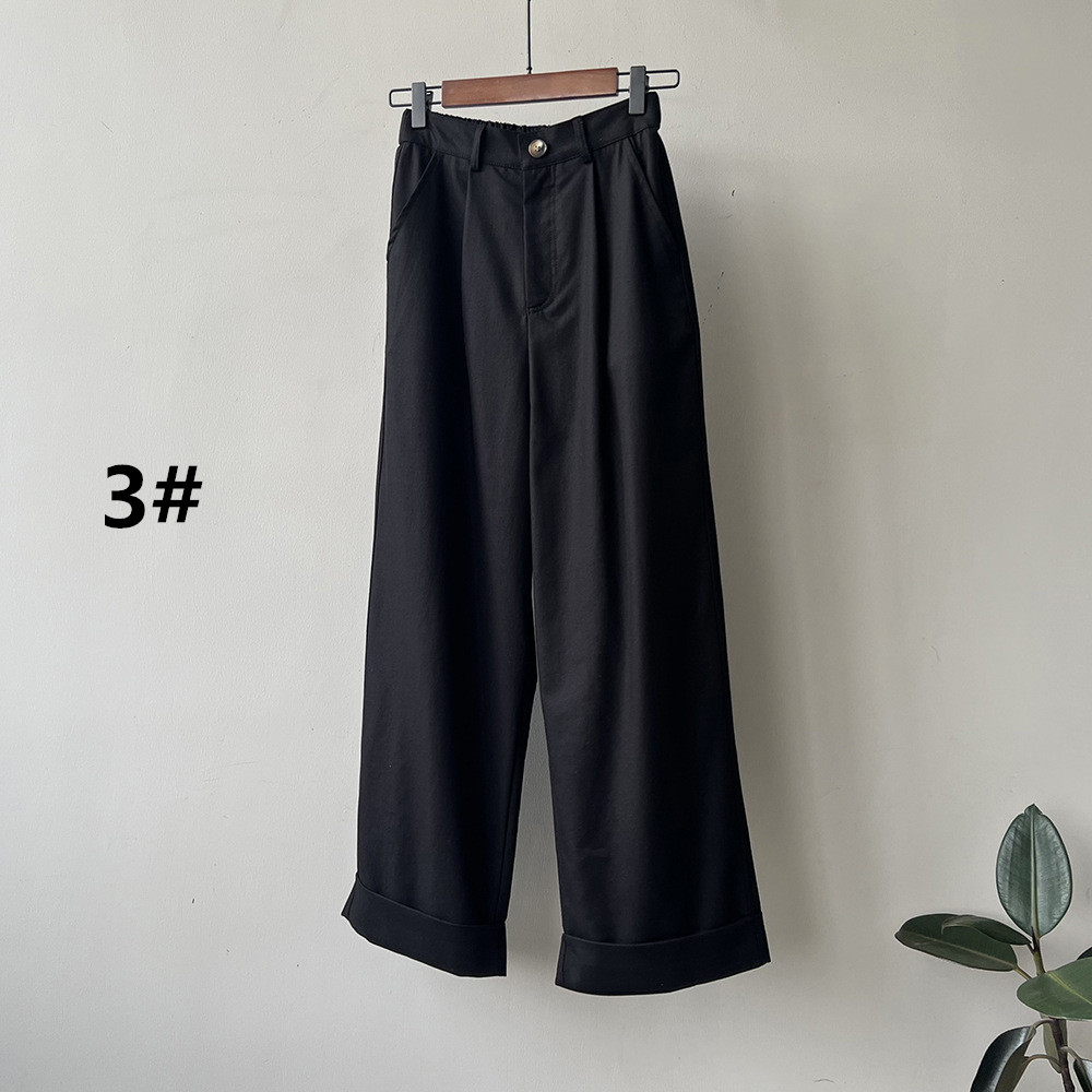 レディースワイドパンツ 2025年秋新作 チノパン ハイウエスト ワイドパンツ レディース ボトムス