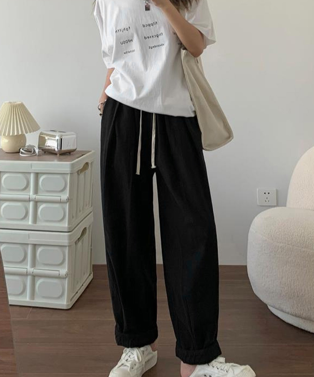 レディースワイドパンツ レディース タックワイドパンツ ハイウエスト