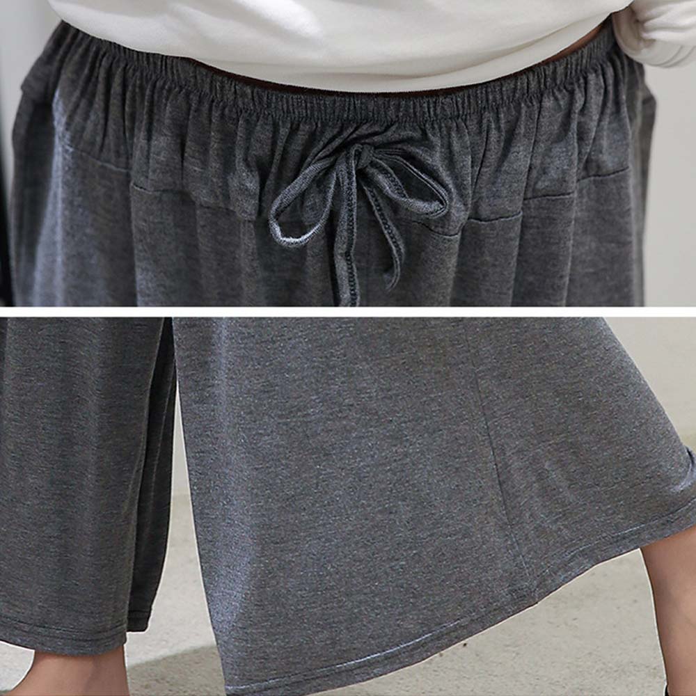レディースワイドパンツ ハイウエストスカーチョ 美脚ワイドパンツ