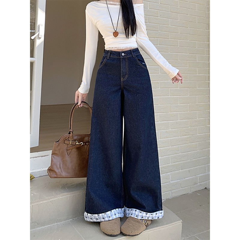 レディースワイドパンツ レディース デニム ワイドパンツ ハイウエスト ロング丈