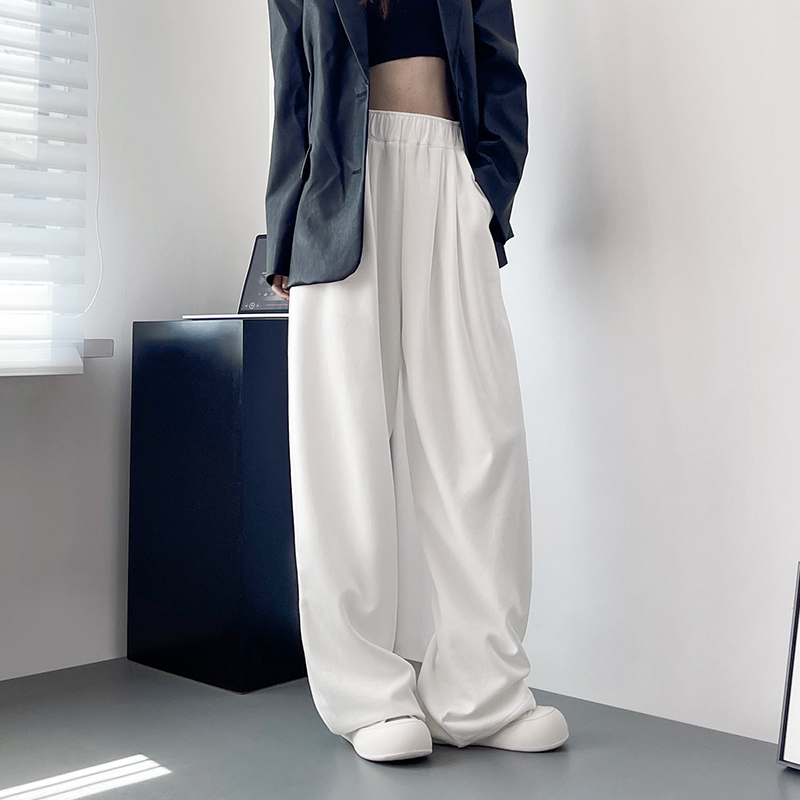 レディースワイドパンツ ゆったりドレープワイドパンツ