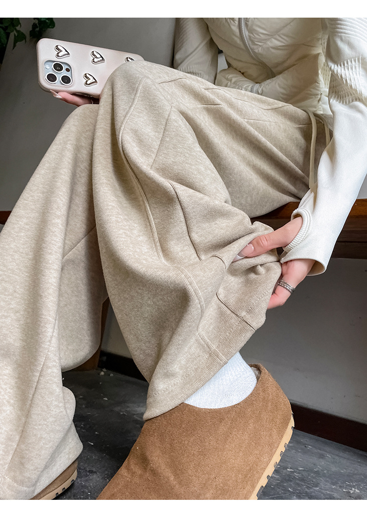 レディースワイドパンツ あったかリラックスルームパンツ