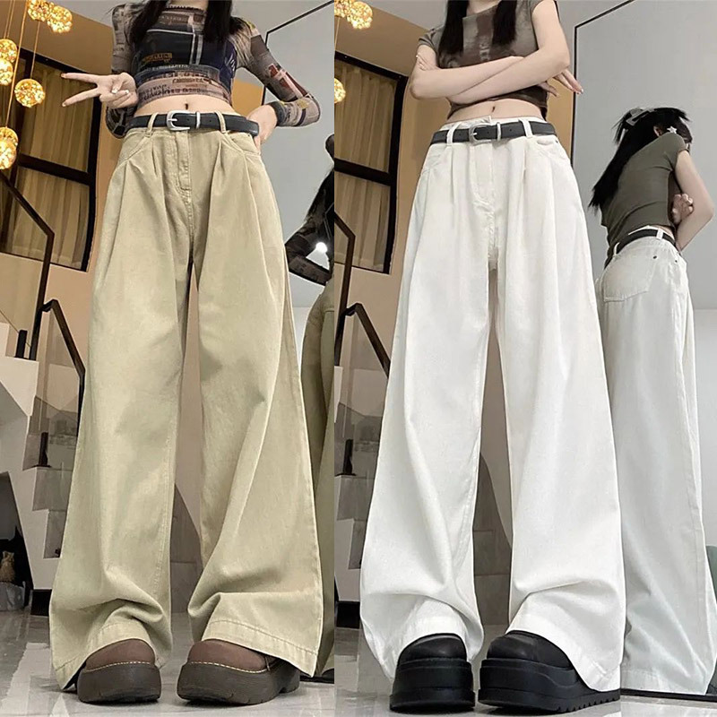 レディースワイドパンツ 美シルエット ゆったりタックワイドパンツ