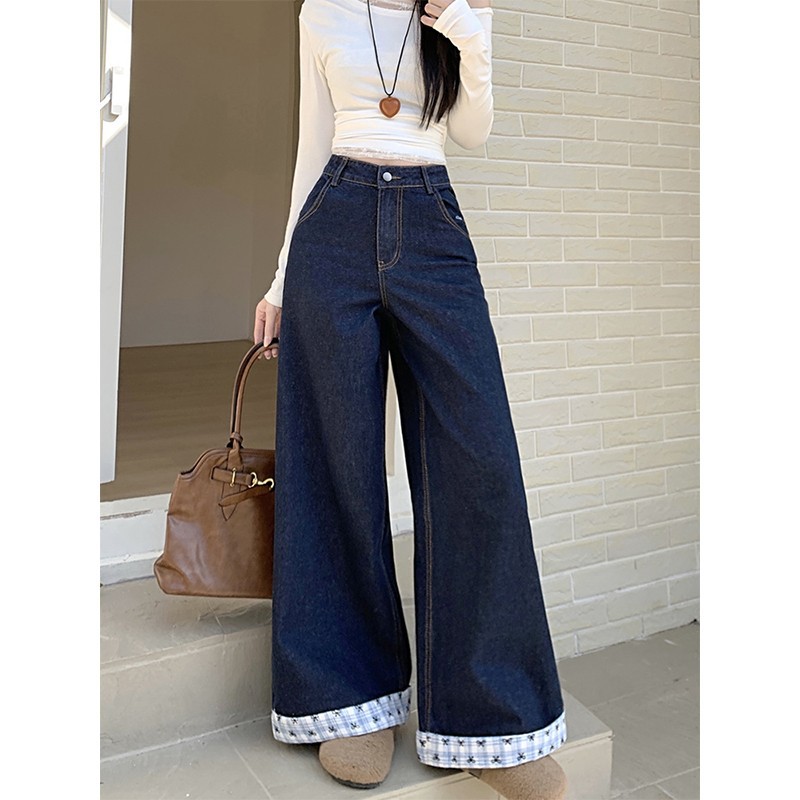 レディースワイドパンツ レディース デニム ワイドパンツ ハイウエスト ロング丈