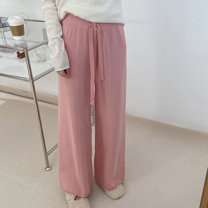 レディースワイドパンツ 韓国風ゆったりガウチョパンツ レディース ワイドパンツ