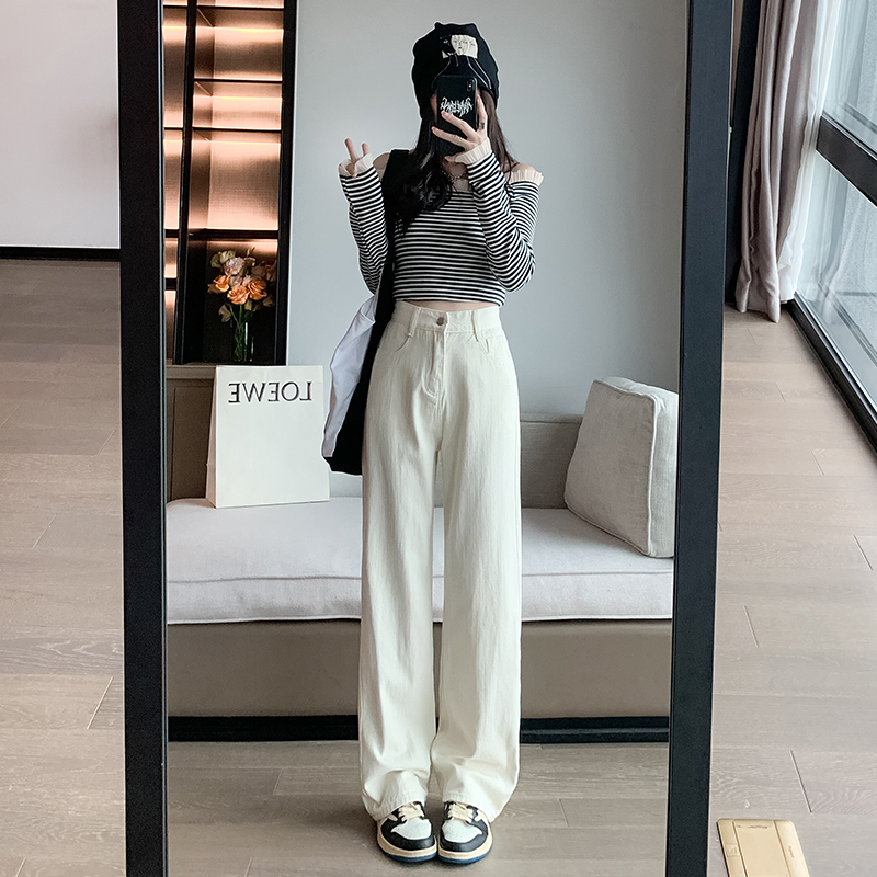 レディースワイドパンツ こなれ感漂うロングワイドデニム