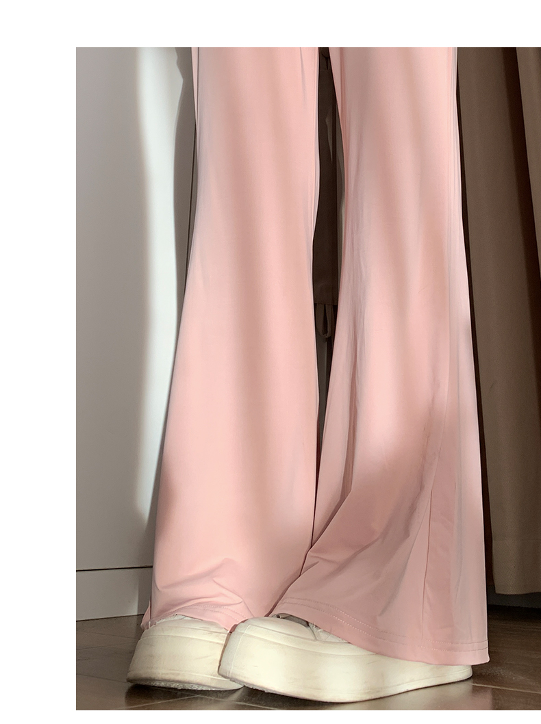 レディースワイドパンツ なめらかドレープストレートワイド