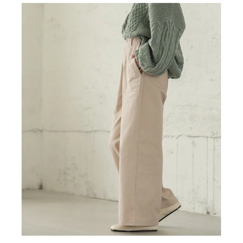 レディースワイドパンツ ガウチョパンツ レディース ハイウエスト ワイドパンツ