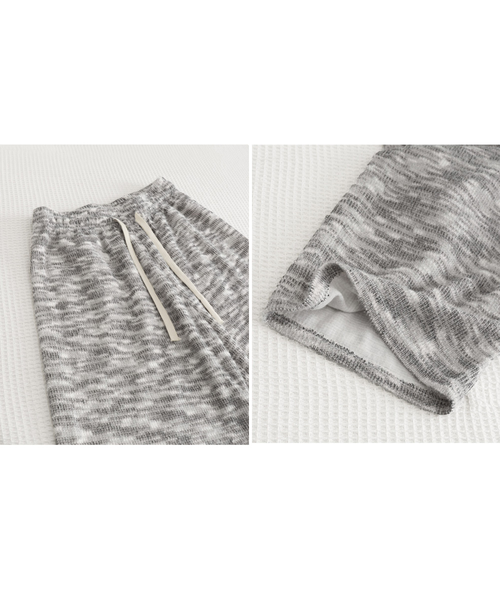 レディースワイドパンツ 韓国風スウェットワイドパンツ ゆったりルームウェア